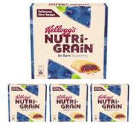 Kellogg's Nutri-Grain Blueberry Cereal Bars 6X37g 222g (Pack of 4)