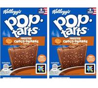 Kellogg's Pop Tarts Frosted Choco Orange Toaster Pastry 4 x 96g (Pack of 2)