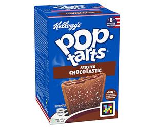 Kellogg's Pop-Tarts Frosted Choctastic Toaster Pastries Box, 8 x 48g