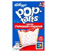 Kellogg's Pop Tarts Frosted Strawberry Sensation 8 × 48g (384g) (Pack of 6)