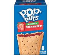 Kelloggs Pop Tarts Unfrosted Strawberry 8 Pastries 384g