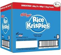 Kelloggs Rice Krispies Breakfast Cereal Bag - 500g (Pack of 4)
