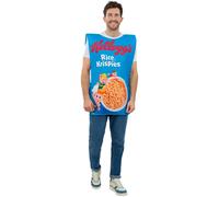 Smiffys Kelloggs™ Rice Krispies™ Cereal Box Costume Tabard, Officially Licensed Kelloggs Fancy Dress, Adult Dress Up Costumes
