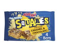 Kellogg's Rice Krispies Squares Chocolate Caramel Snack Bars Box, 4 x 36g