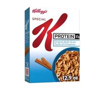 Kellogg's Special K Protein Breakfast Cereal, Protein Cereal, Family Breakfast, Original Multi-Grain Touch of Cinnamon, 12.9oz Box (1 Box)