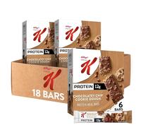 Kellogg's Special K Protein Meal Bars, Meal Replacement, Protein Snacks, Chocolatey Chip Cookie Dough (3 Boxes, 18 Bars)