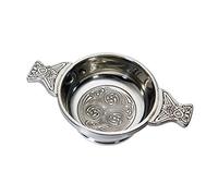 Kells Pewter Quaich Whisky Tasting Bowl Loving Cup Burns Night (Large 115mm Bowl Diameter) (Standard 90mm Diameter)