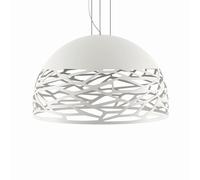 Kelly Dome Pendant Matt White Large