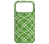 Kelly Green Trellis Preppy Chinoiserie Trellis Pattern Case for iPhone 17 Pro Max