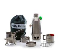 Kelly Kettle | Trekker Kit | Stainless Steel | Camping Kettle | WildBounds 600 ml