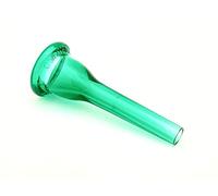 KELLY-MC - Medium-Cup French Horn Lexan-Mouthpiece - Crystal-Green