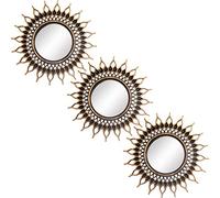 Kelly Miller Small Round Decor Wall Mirrors Set of 3 Home Accessories for Bedroom, Living Room & Dinning Room (BMS009)