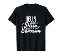 Kelly Pizza and Sarcasm Saying Funny Kelly Name Value Graphic T-Shirt