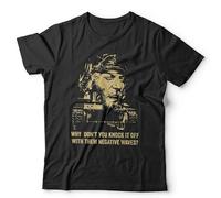 Kelly’s Heroes Why Don’t You Knock It Off with Them Negative Waves Unisex T-Shirt | Movie Quote Tee - 2XL Black