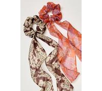 Kelly Silk Pony Scarf at Free People in Black Silky - female