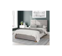 Kelly Upholstered Ottoman Storage Bed, Plush Velvet Fabric Aspire Silver Single