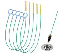 Kelly's Collection 30 Inch Drain Snake Sink Unblocker Tools(5 Pack), Unbreakable Metal Drain Cleaners and Unblockers, Long/Flexible/Thin Hair Clog Remover to Unclog Bathroom Sink, Tub, Shower