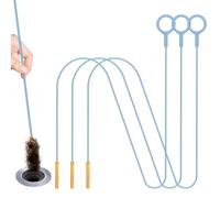 Kelly's Collection 50 Inch Drain Snake Sink Unblocker Tools(3 Pack), Anti-Break Metal Drain Cleaners and Unblockers, Long/Flexible/Thin Hair Clog Remover to Unclog Bathroom Sink, Tub, Shower
