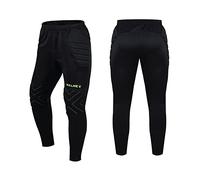 Kelme Kids Goalkeeper Pants Pro with Protection Pads Football Goalie Pants Youth Padded Long Trousers Black 14