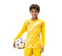 KELME Kids Padded Goalie Shirt, Youth Goalkeeper Jersey, Long Sleeve Turf Training Soccer Uniform