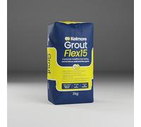 Kelmore Coloured Grout Flexible Grout for Walls, Floors - Choice of 17 Colours (Natural Grey, 3kg)