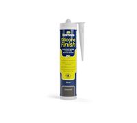 Kelmore Coloured Silicone Finish Sealant, Mould Resistant, Waterproof, Matt Finish, Neutral Cure, 310ml (Charcoal)
