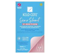 KELO-COTE C-Section Scar Sheets - Medical Grade Silicone - Soften & Flattens Raised Scars, Reduces Redness & Itching, Reusable Up to 21 Days - 3cm x 15cm