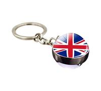 Keloc British Key Rings - British Flag Keychain,Car Keyring Souvenir Keychain Car Keyring Bag Charm for Motorcycles Scooters
