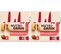 Kelog's Nutri-Grain Strawberry Snack Bar 6x37g(2pack)