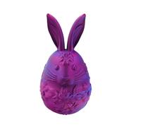 keloppasit 3D Printed Easter Bunny Egg, Easter Fidget Toys, Decorative Bunny Egg Hunt, Easter Basket Stuffers, Cute Bunny Egg Sculpture Ornament, Empty Easter Egg Toy