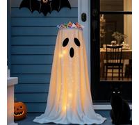 keloppasit 80cm Halloween Sweet Bowl, Glowing Ghost Candy Bowl, Cute Figurine Decorations, Candy Dish Holder, For Kitchen Bathroom Home Garden Porch Patio Door Outdoor