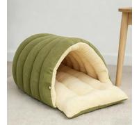 keloppasit Enclosed Cat Cave Bed, Warming Pet Resting Cave, Cat Sleeping Bag, Washable Cats House For Kitten, For Small Medium Large Kitten Puppy Indoor Living Room Garden Yard