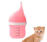 keloppasit Pet Milk Bottle, 40ml Baby Animals Feeder, Silicone Reusable Nipple Pet Feeder, Portable Precise Pet Supplies for Travel, Nursing