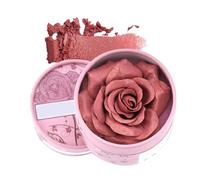 keloppasit Rose Blush,3D Petal Design Travel Size Blush | 3.5g Contour Cream Highlighter Natural Scented Pigmented Nude Makeup For Travel Bridal Stage Winter
