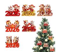 keloppasit Year of the Horse Pendant, 2D Acrylic Seasonal Decoration | Lunar New Year Bag Charm - for Home Decorators Event Planners Front Door Office Staircase Wall Backyard Living Room