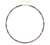 KELORIS PATH Beaded Necklace for Women, Colorful Gemstone Boho Bead Choker for Beach, Trendy Summer Natural Stone Jewelry Gifts, Copper, No Gemstone
