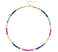 KELORIS PATH Beaded Necklace for Women, Colorful Gemstone Boho Bead Choker for Beach, Trendy Summer Natural Stone Jewelry Gifts, Copper, No Gemstone