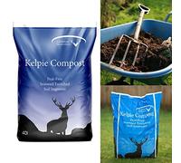 Kelpie Compost' Peat Free Seaweed Enriched Compost 40L Bag - Produced Environmentally Friendly by Caledonian Horticulture - Ideal for Adding Nutrients and Boosting Plant Growth
