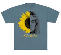 Kelsea Ballerini Unisex-Adult Official Merch Sunflower Face Tee, Blue, M
