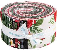 Kelsey Carlson Charming Christmas Rolie Polie 40 2.5-inch Strips Jelly Roll Riley Blake RP-16350-40
