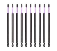 KELSON 10pcs 4mm Hex 150mm Impact Screwdriver Bits H4 Extra Long 1/4" Universal