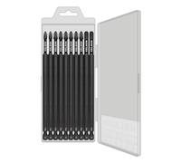 KELSON 10pcs Mixed Phillips 150mm PH1 PH2 PH3 Impact Rated Screwdriver Bits with Storage Case V2 1/4" Universal