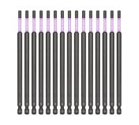 KELSON 15pcs 4mm Hex 150mm Impact Screwdriver Bits H4 Extra Long 1/4" Universal