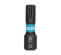 KELSON 1pcs T30 Torx 25mm #30 Star Drive Impact Rated Screwdriver Bit 1/4" Universal