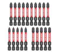KELSON 20pcs Pozi 50mm PZ1 PZ2 PZ3 Impact Rated Screwdriver Bits 1/4" Universal