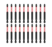 KELSON 20pcs PZ3 75mm Pozi 3 Impact Rated Screwdriver Bits 1/4" Universal