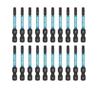 KELSON 20pcs T20 Torx 50mm #20 Star Drive Impact Rated Screwdriver Bits 1/4" Universal