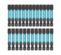 KELSON 25pcs T45 Torx 50mm #45 Star Drive Impact Rated Screwdriver Bits 1/4" Universal