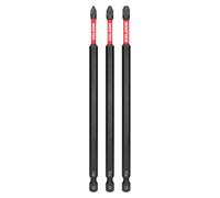 KELSON 3pcs Pozi 150mm PZ1 PZ2 PZ3 Impact Rated Screwdriver Bits 1/4" Universal