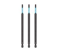 KELSON 3pcs T20 Torx 150mm #20 Impact Screwdriver Bits Extra Long Star Drive 1/4" Universal